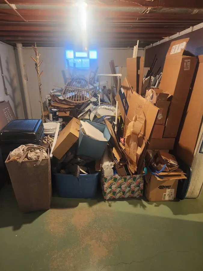 Roll-off dumpster container at job site for Roll Off Dumpster Rental in Farmington